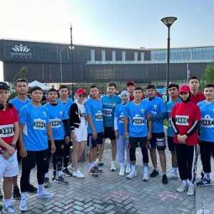 Training College named after M. Auezov took part in the Shymkent marathon